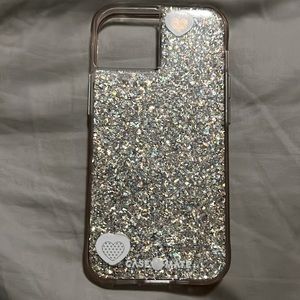 iPhone 13 glitter case, used